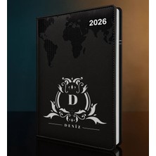 Bk Gift Kişiye Özel Isimli Termo Sert Kapak 2026 Siyah Ajanda -8, Öğretmenler Günü Hediyesi, Yeni Iş Hediyesi