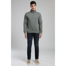 Lee Cooper Ceaser Erkek Dik Yaka Sweatshirt Çağla Yeşili