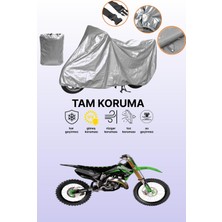 Dokaca Gri Kawasaki Kx 125 Uyumlu Motosiklet Brandası, Koruyucu Örtü, Motor Branda
