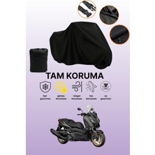 Dokaca Siyah Yamaha X-Max 400 Tech Max Uyumlu Motor Branda, Koruyucu Örtü, Motosiklet Brandası