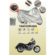 Dokaca Gri Arka Çanta Uyumlu Kuba Superlight 150 Uyumlu Motor Brandası, Koruyucu Örtü