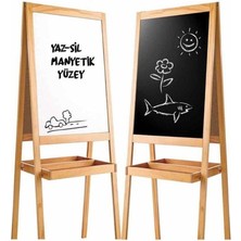 Diytoy Ahşap Yazı Tahtası Çift Taraflı Manyetik