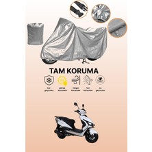 Dokaca Gri Rks Blazer 50 Uyumlu Motosiklet Brandası, Koruyucu Örtü, Motor Branda