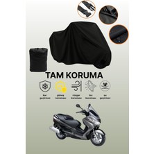 Dokaca Siyah Suzuki Burgman Uh 200 Uyumlu Motor Branda, Koruyucu Örtü, Motosiklet Brandası