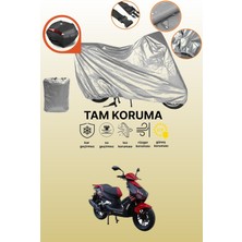 Dokaca Gri Arka Çanta Uyumlu Apachi Xrs Uyumlu Motor Brandası, Koruyucu Örtü