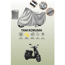 Dokaca Gri Vespa Sprint S 150 Uyumlu Motosiklet Brandası, Koruyucu Örtü, Motor Branda