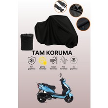 Dokaca Siyah Rks Blazer 50 Xr Uyumlu Motor Branda, Koruyucu Örtü, Motosiklet Brandası