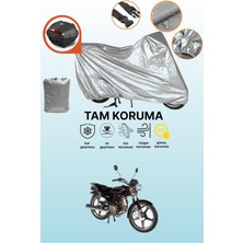 Dokaca Gri Arka Çanta Uyumlu Arora Ar 50-30 Uyumlu Motor Brandası, Koruyucu Örtü