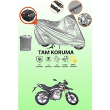 Dokaca Gri Arka Çanta Uyumlu Falcon Wonder 180 Uyumlu Motor Brandası, Koruyucu Örtü