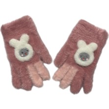 Benitto Kids Kitti 4-8 Yaş Kız Çocuk Yumuşak Dokulu Sevimli Eldiven
