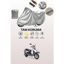 Dokaca Gri Rks Spontini 110 Uyumlu Motosiklet Brandası, Koruyucu Örtü, Motor Branda