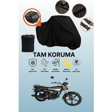 Dokaca Siyah Arka Çanta Uyumlu Kuba Cg 50 Uyumlu Motosiklet Brandası, Koruyucu Örtü