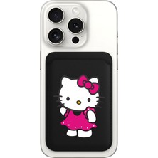Nurdic iPhone 11 12 13 14 15 16 17 Pro Max Plus Air Magsafe Mıknatıslı Siyah Kartlık Kitty