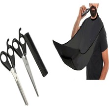 MCM Group Berber Tıraş Seti - Makas Tarak Önlük - 4 Parça Özel Set