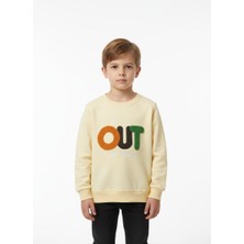 Gigi Giyim Out Baskılı Erkek Çocuk Sweatshirt