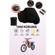 Dokaca Siyah Arka Çanta Uyumlu Ktm 250 F Freeride Uyumlu Motosiklet Brandası, Koruyucu Örtü