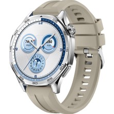 Sneezy Huawei Watch Gt5 46MM Ile Uyumlu Spor Silikon Metal Tokalı Soft Saat Kordonu