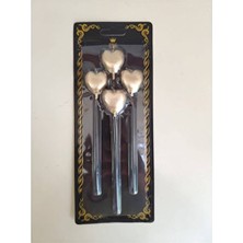 4 Adet   Orca Mum Altın Kalp