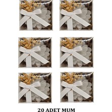 Nadom 50 Adet Söz Nişan Kına Sünnet Mevlüt Doğum Günü Hediyelik Kutulu Çiçek Mum