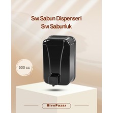 Palex Sıvı Sabunluk ( Sıvı Sabun Dispenseri) Duvara Monte 500 cc Siyah