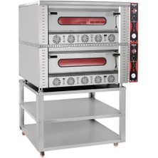 Himaksan Çift Katlı Pizza Fırını Tüplü 4 + 4 Pizza