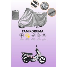 Dokaca Gri Kuba Reiz 50 Uyumlu Motosiklet Brandası, Koruyucu Örtü, Motor Branda