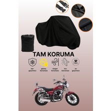 Dokaca Siyah Falcon Crown 150 Uyumlu Motor Branda, Koruyucu Örtü, Motosiklet Brandası