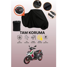 Dokaca Siyah Arka Çanta Uyumlu Aprilia Sr 150 Uyumlu Motosiklet Brandası, Koruyucu Örtü