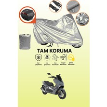 Dokaca Gri Arka Çanta Uyumlu Rks Vieste 249 Uyumlu Motor Brandası, Koruyucu Örtü