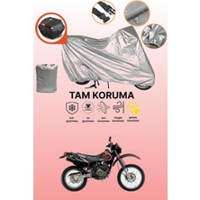 Dokaca Gri Arka Çanta Uyumlu Suzuki DR350 Uyumlu Motor Brandası, Koruyucu Örtü