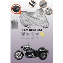 Dokaca Gri Arka Çanta Uyumlu Yamaha Xvs 950 A Uyumlu Motor Brandası, Koruyucu Örtü