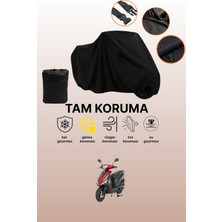 Dokaca Siyah Mondial 50 Loyal Uyumlu Motor Branda, Koruyucu Örtü, Motosiklet Brandası