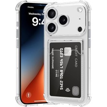 Teleplus iPhone 17 Pro Max Kılıf Kamera Korumalı Kartlıklı Sfy Kapak