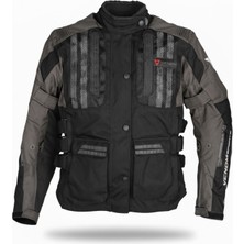 Venom Tourex 4 Mevsim Motosiklet Montu Siyah Gri