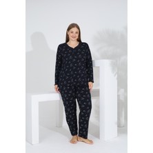 Evia Angelique %100 Pamuk Uzun Kol Kadın Pijama Takımı 21523