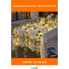 Letsii Güneş Enerjili Sarmaşık LED Dekor 5 Metre 50 LED