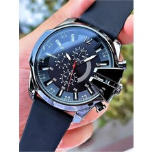 Leerybee 56 mm Büyük Kasa Deri Kordon Erkek Kol Saati Özel Siyah Kutusunda Hediyelik Dogum Gunu Kol Saati