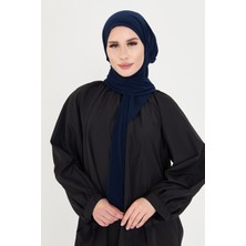 Hürrem Bone Lacivert Pratik Hazır Geçmeli Tesettür Bone Sandy Boyunluklu Çıtçıtlı 2505_02