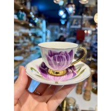 Acar Tıffany Mor Tek Kişilik Türk Kahvesi Fincanı