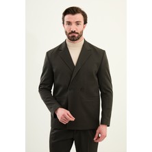 MCR Düz Oversize Mono Yaka Kruvaze Erkek Takım Elbise