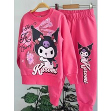 Gültekin Bebe 3-10 Yaş Kuromi Kız Eşofman Takım- 8116245  - Koyu Pembe