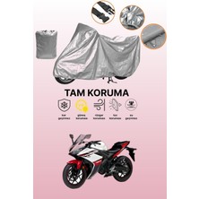 Dokaca Gri Yamaha Yzf R25 Uyumlu Motosiklet Brandası, Koruyucu Örtü, Motor Branda