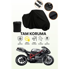 Dokaca Siyah Ducati 848 Evo Uyumlu Motor Branda, Koruyucu Örtü, Motosiklet Brandası