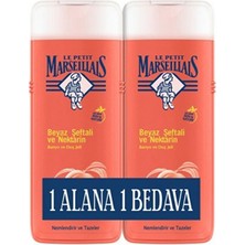 2 Adet  Le Petit Marseillais Duş Jeli Beyaz Şeftali ve Nektarin 400ML+400ML