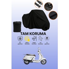 Dokaca Siyah Rks Bitter 50 Pro Uyumlu Motor Branda, Koruyucu Örtü, Motosiklet Brandası