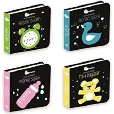 Beta Kids Akıllı Bebek - Kontrast Renkler Seti 4 Kitap Takım