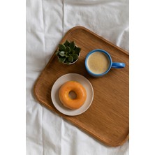 Minimal Mavi Seramik Fincan – Modern Tasarım, Yuvarlak Kulplu