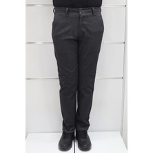 Marcao Fistan Store Erkek Çizgili Normal Bel Dar Kalıp Dar Paça Kışlık Keten Pantolon