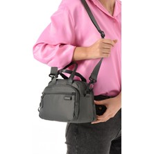 Rky Serenity Sanmorris Suya Dayanıklı Ultra Hafif Paraşüt Kumaş 4 Gözlü Kadın El ve Omuz Çantası