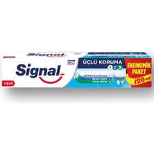 Signal 2 Adet Signal Diş Macunu Üçlü Koruma 120ML Naneli Aroma ile Ferah Nefes ve Tam Koruma